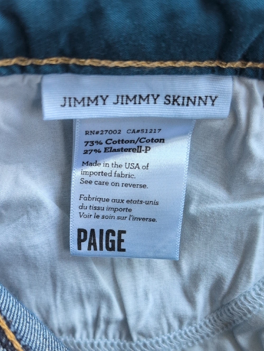 Paige Jimmy Jimmy Skinny Dark Wash Denim Jeans - Women's 27 - Picture 4 of 7